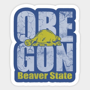 Vintage Oregon Beaver State Sticker